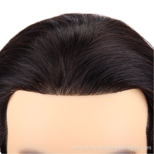 100% Real Hair Men Hairdressing Training Head Cutting Practice Salon Human Hair Male Mannequin Wig Head Model